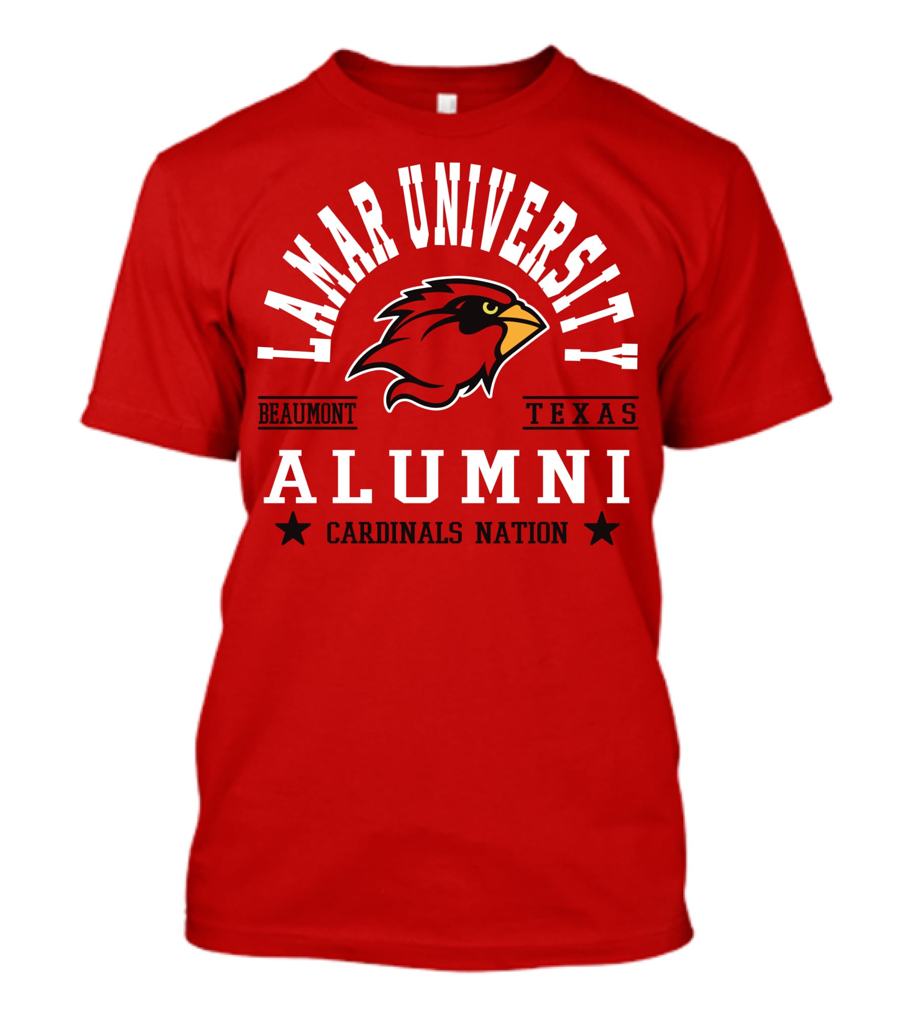 Lamar University Alumni Beaumont Texas Cardinals Nation T-Shirt