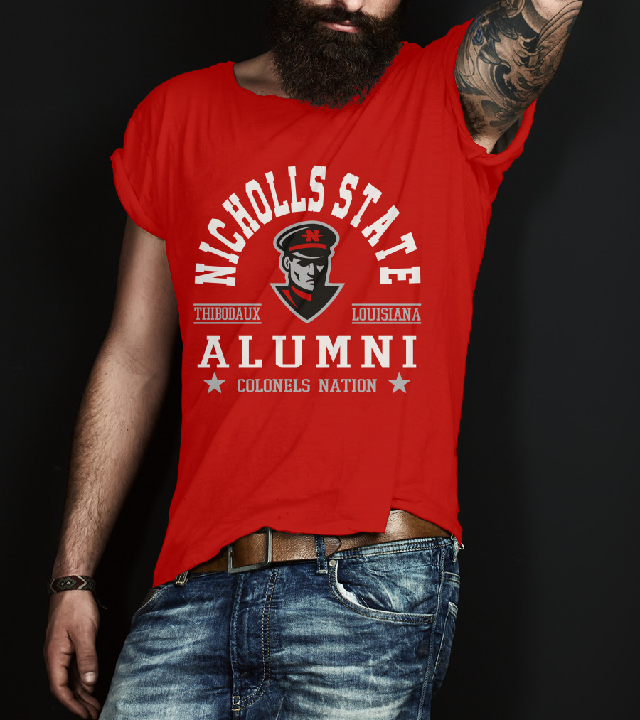 Nicholls State University Alumni Colonels Nation Thibodaux Louisiana T-Shirt