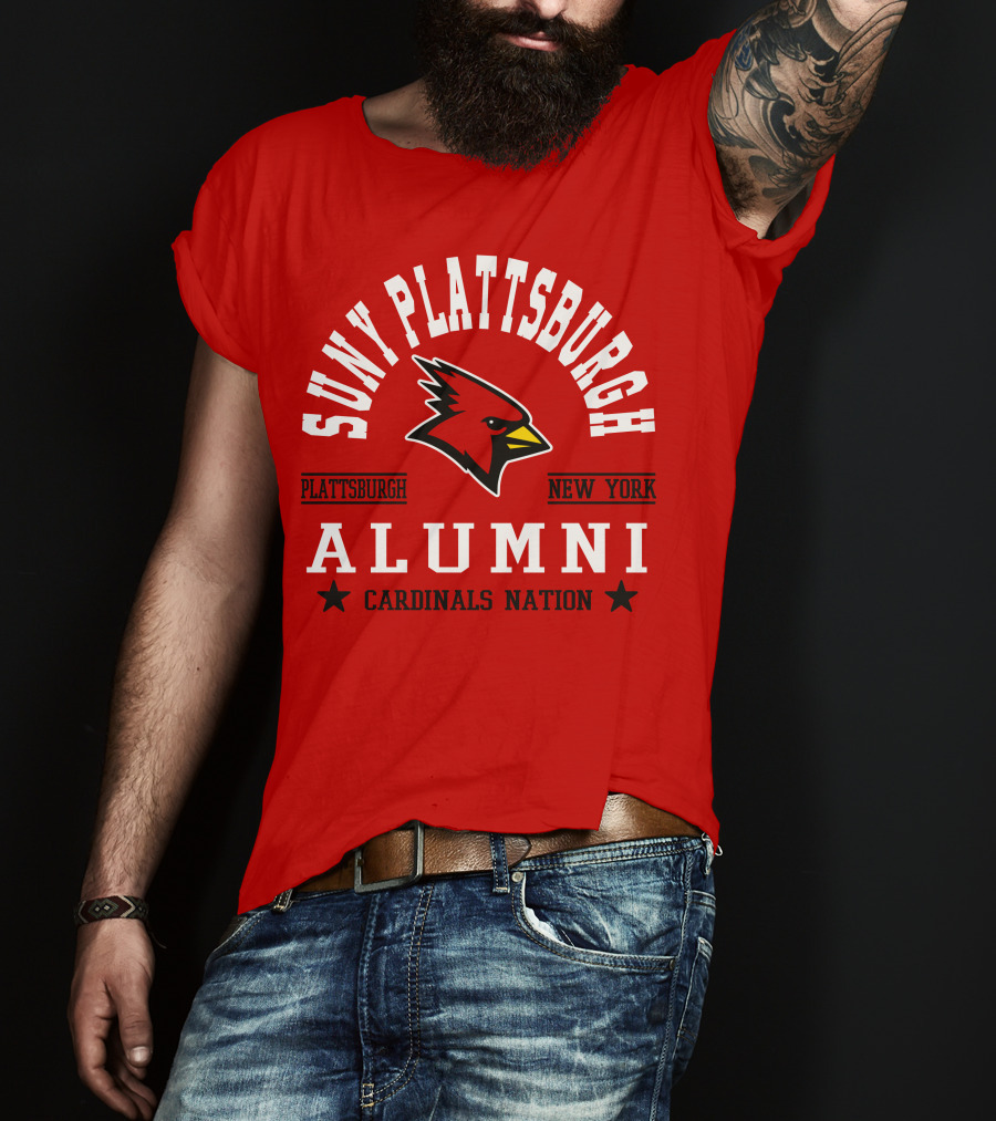 SUNY Plattsburgh New York Alumni Cardinals Nation T-Shirt