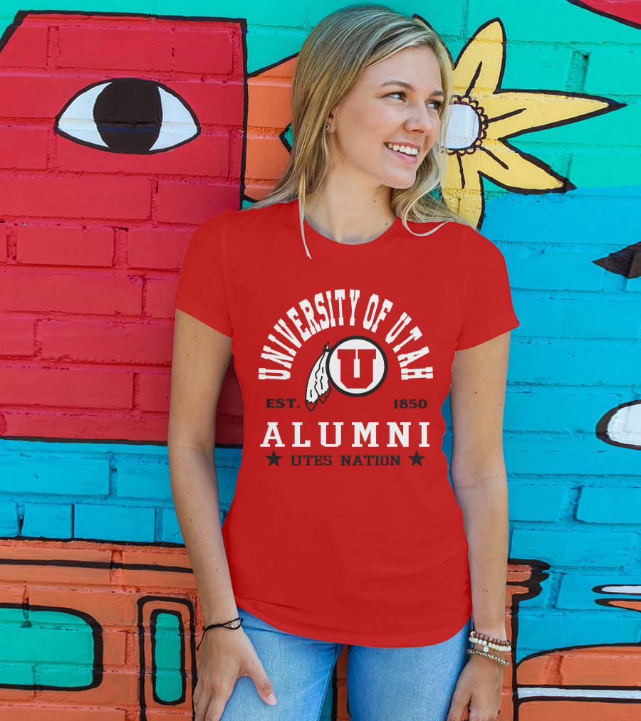 University Of Utah Alumni Est. 1850 Utes Nation T-Shirt