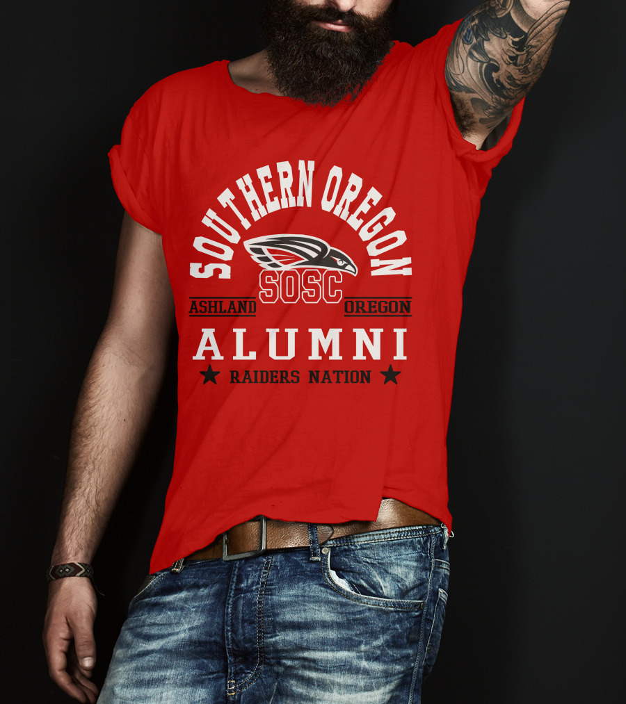 Southern Oregon SOSC Ashland Oregon Alumni Raiders Nation T-Shirt
