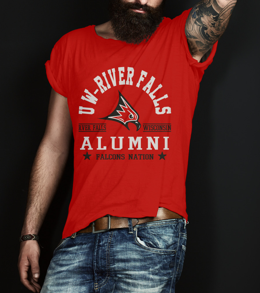 UW River Falls Wisconsin Alumni Falcons Nation T-Shirt