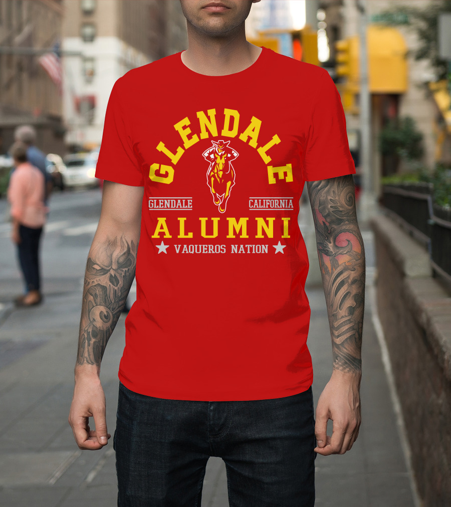Glendale California Alumni Vaqueros Nation T-Shirt