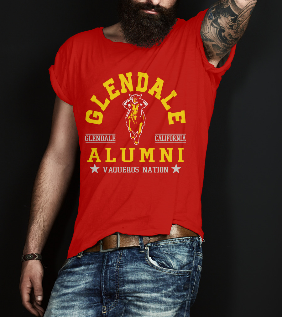 Glendale California Alumni Vaqueros Nation T-Shirt