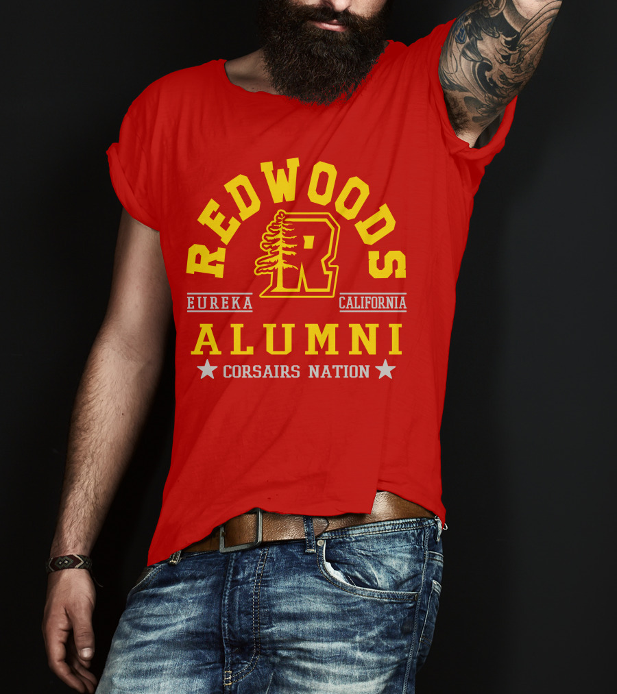 Redwoods Alumni Eureka California Corsairs Nation T-Shirt