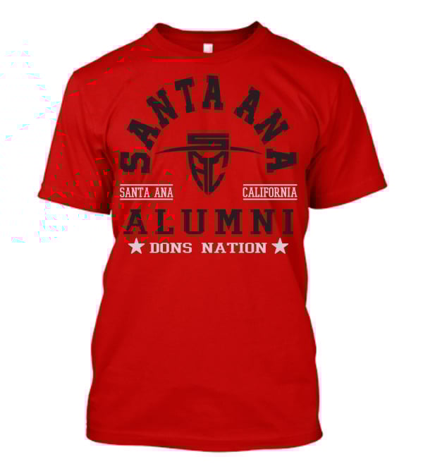 Santa Ana California Alumni Dons Nation T-Shirt