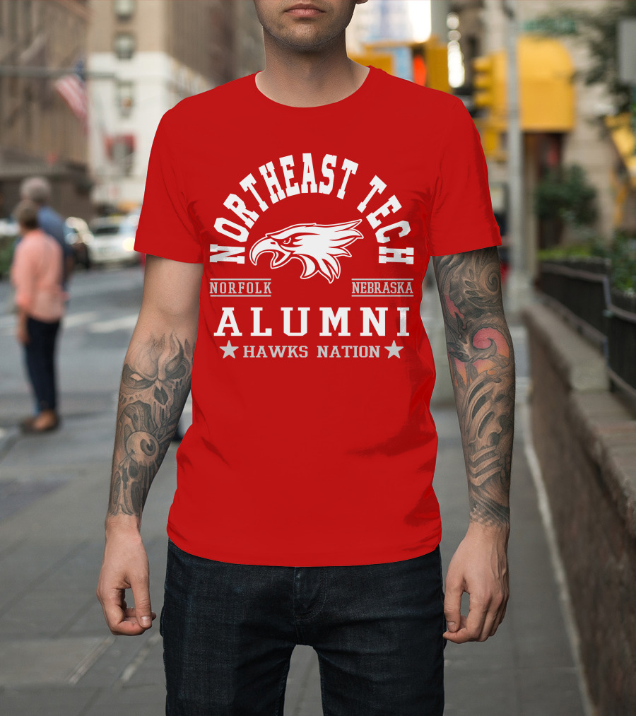Northeast Tech Norfolk Nebraska Alumni Hawks Nation T-Shirt