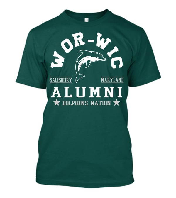 Wor-Wic Alumni Dolphins Nation Salisbury Maryland T-Shirt