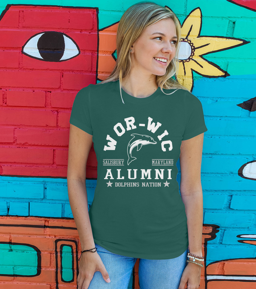 Wor-Wic Alumni Dolphins Nation Salisbury Maryland T-Shirt