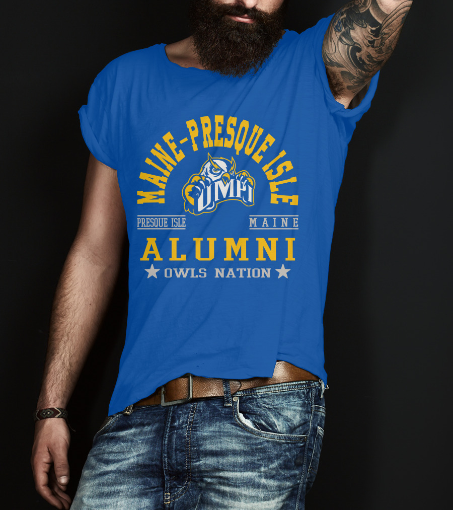 Maine-Presque Isle Alumni Owls Nation UMPI Maine T-Shirt