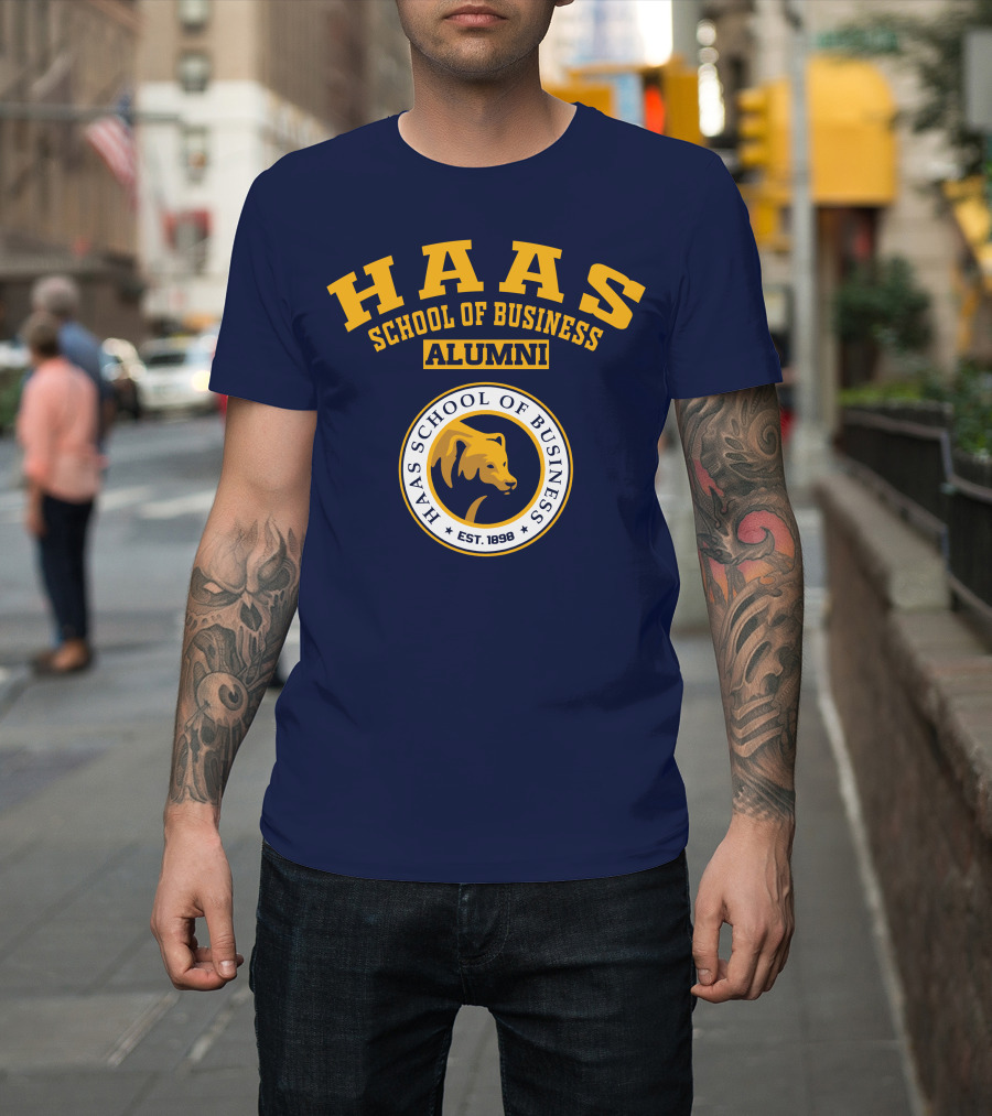 Haas School Of Business Alumni Est. 1898 Bear Emblem T-Shirt