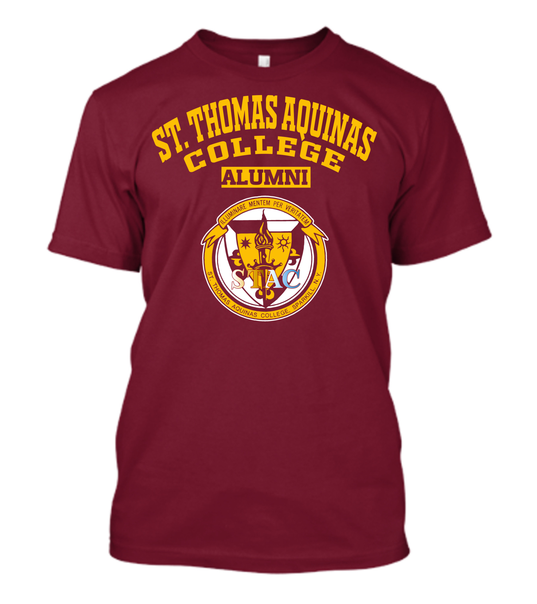 St. Thomas Aquinas College Alumni Illuminare Mentem Per Veritatem STAC Sparkill NY T-Shirt