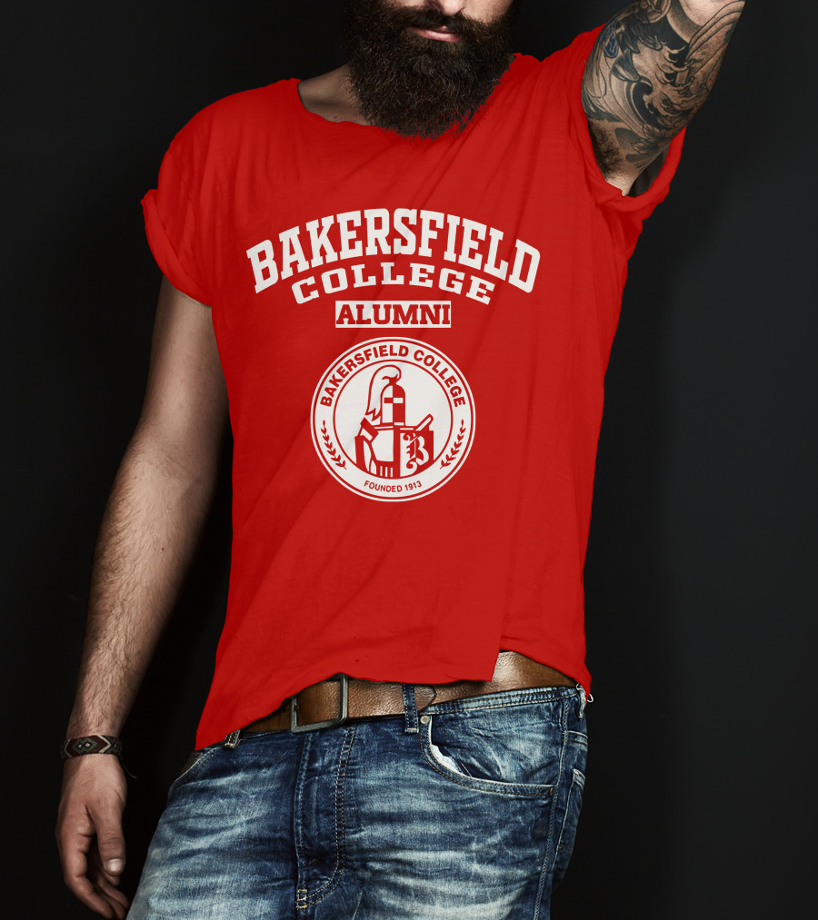 Bakersfield College Alumni Founded 1913 Logo Badge T-Shirt