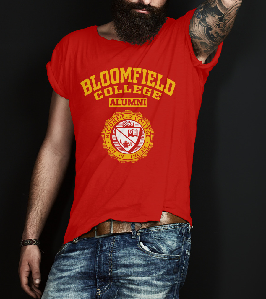 Bloomfield College Alumni 1868 Lux In Tenebris Emblem T-Shirt