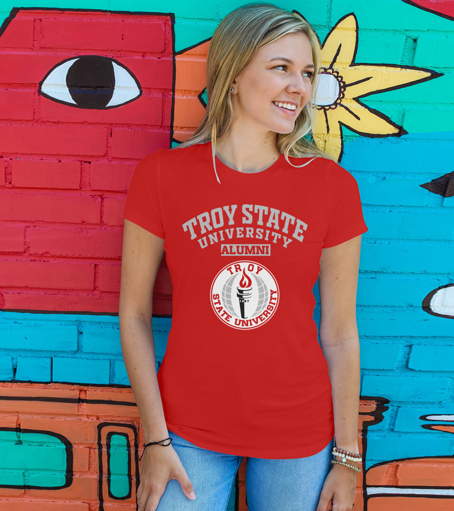 Troy State University Alumni 1887 Torch T-Shirt