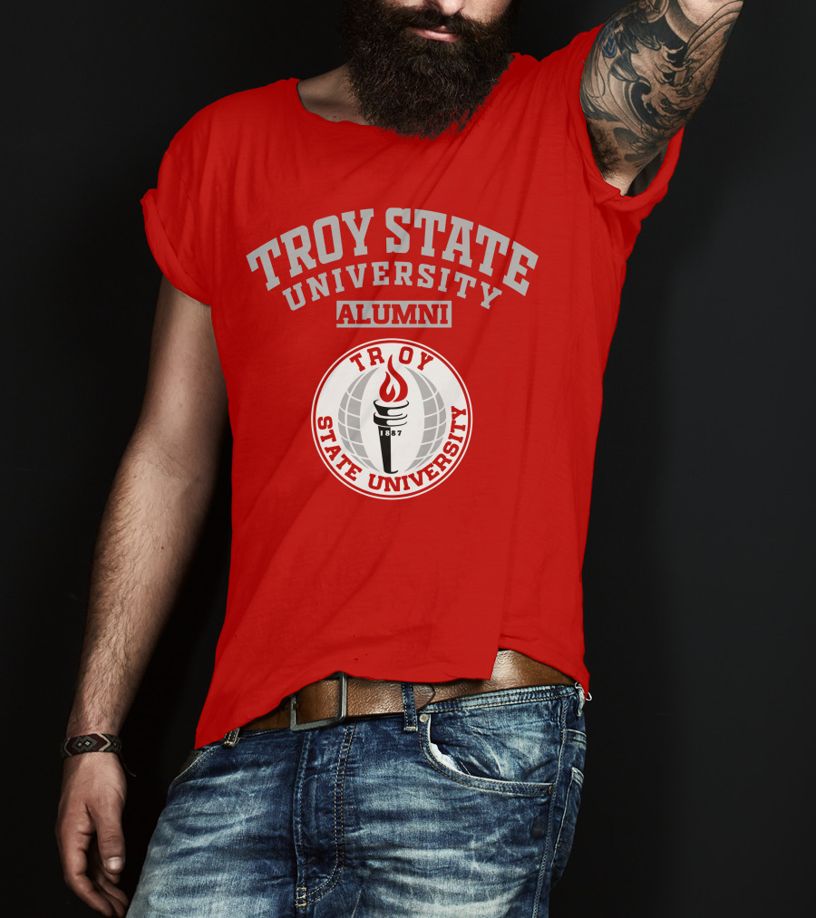 Troy State University Alumni 1887 Torch T-Shirt
