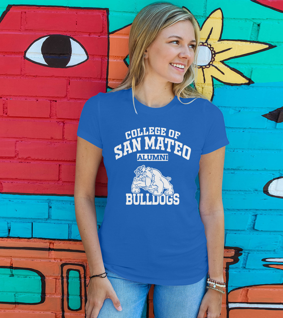 College Of San Mateo Alumni Bulldogs CSM T-Shirt