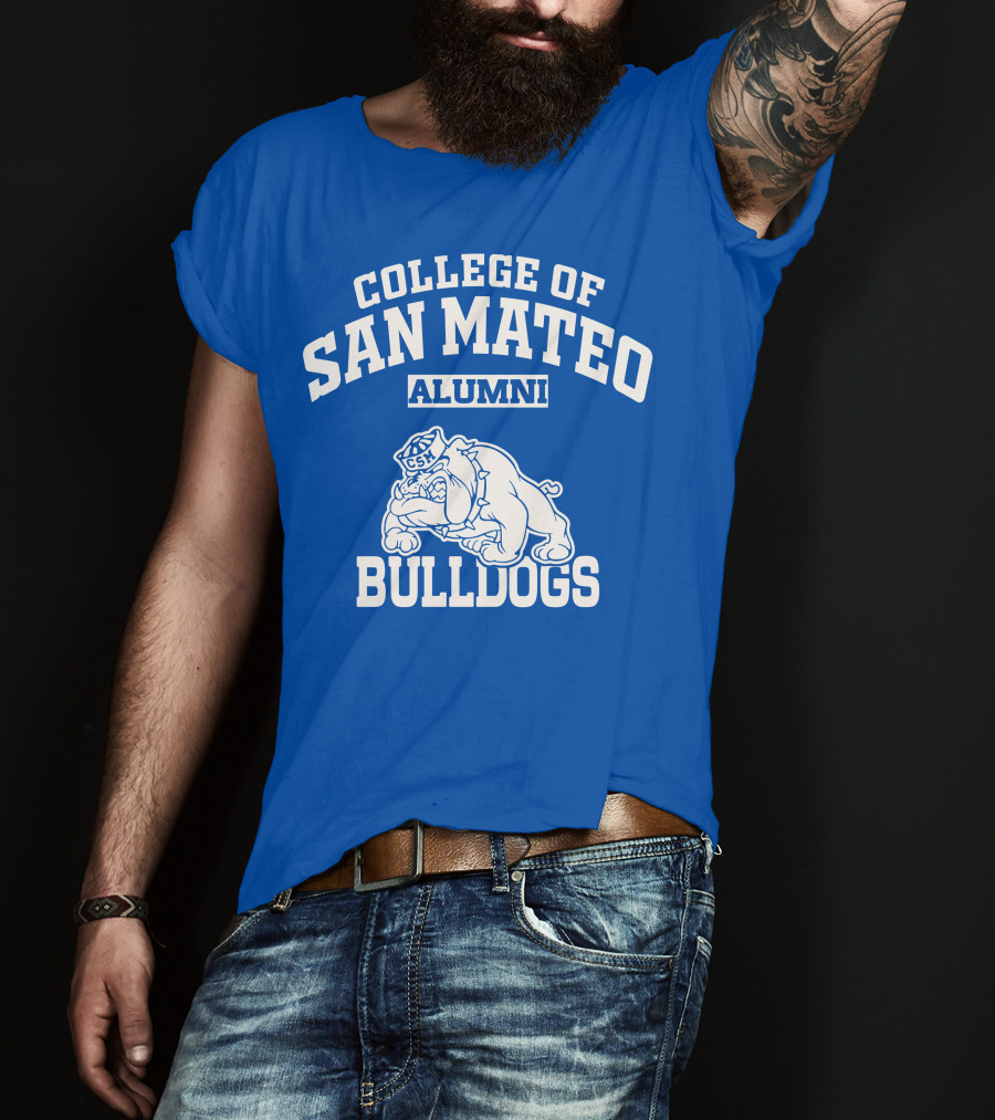 College Of San Mateo Alumni Bulldogs CSM T-Shirt