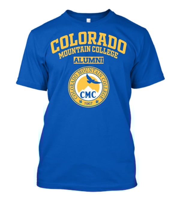 Colorado Mountain College Alumni 1967 CMC Blue And Yellow T-Shirt