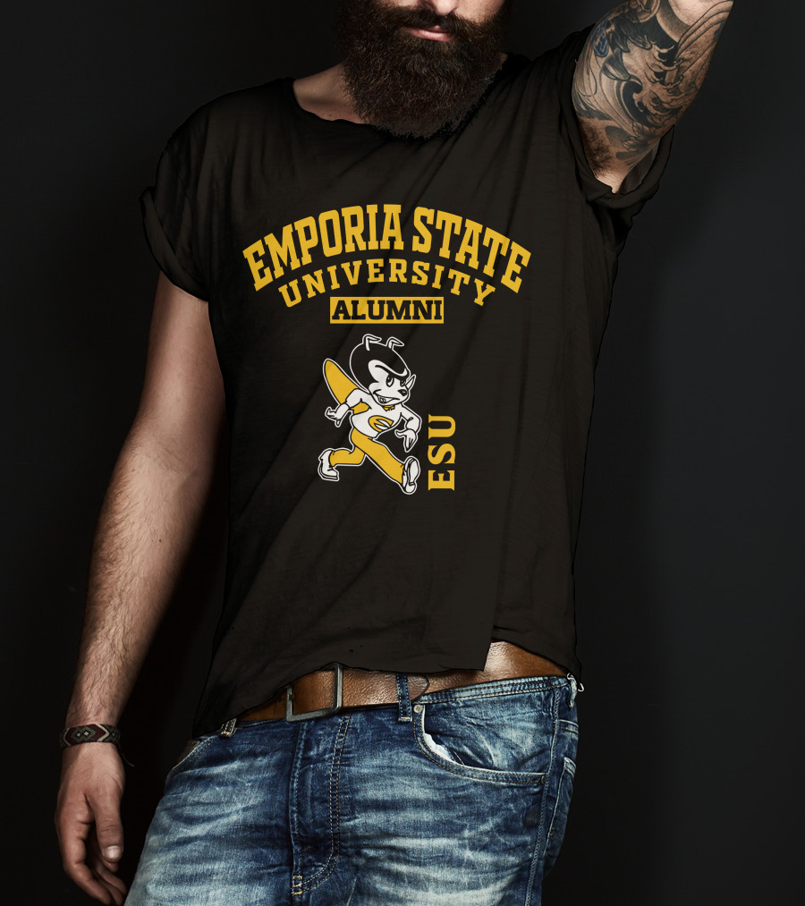 Emporia State University Alumni ESU Vintage Mascot T-Shirt