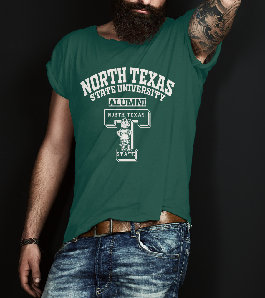 North Texas State University Alumni NTSU State T-Shirt