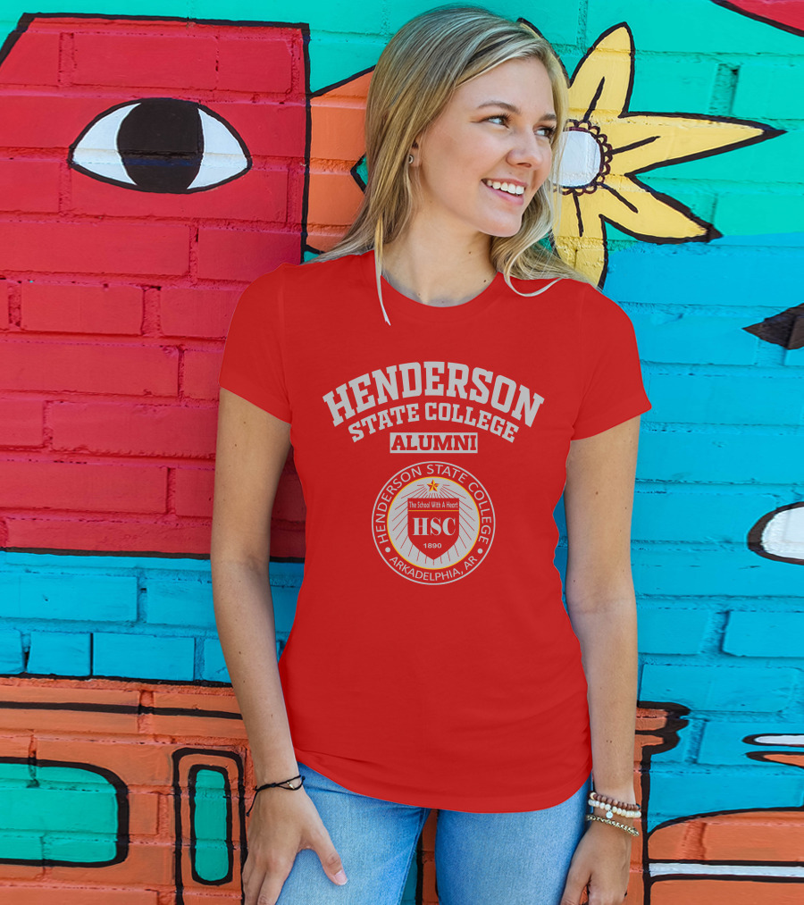 Henderson State College Alumni Arkadelphia AR HSC 1890 The School With A Heart T-Shirt