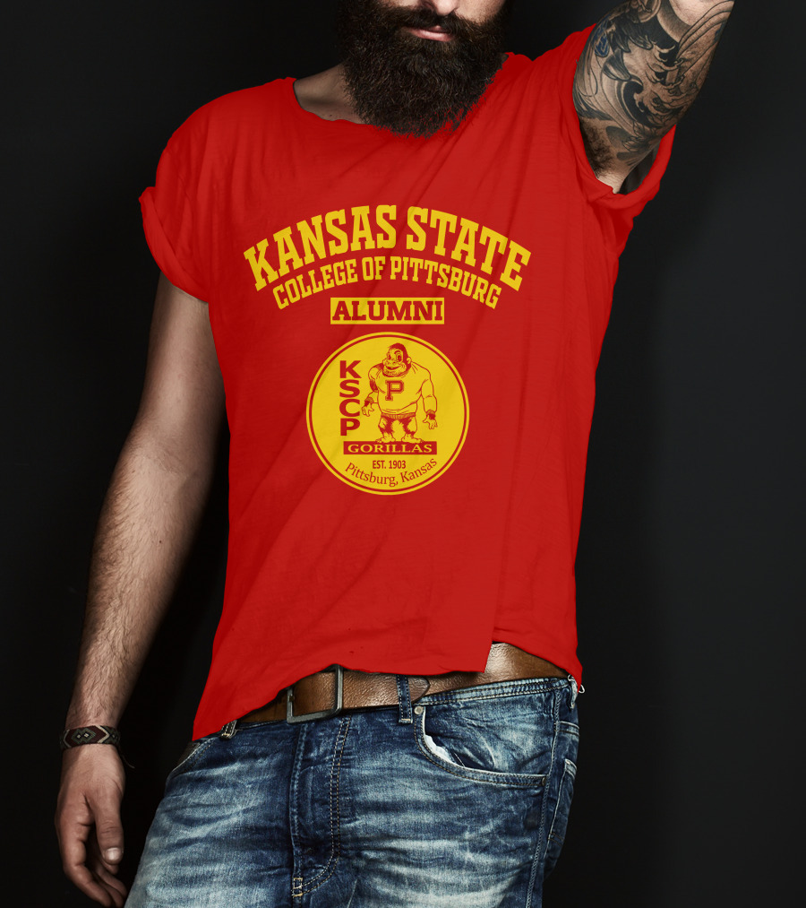 Kansas State College Of Pittsburg Alumni Gorillas KSCP Est. 1903 Pittsburg Kansas T-Shirt