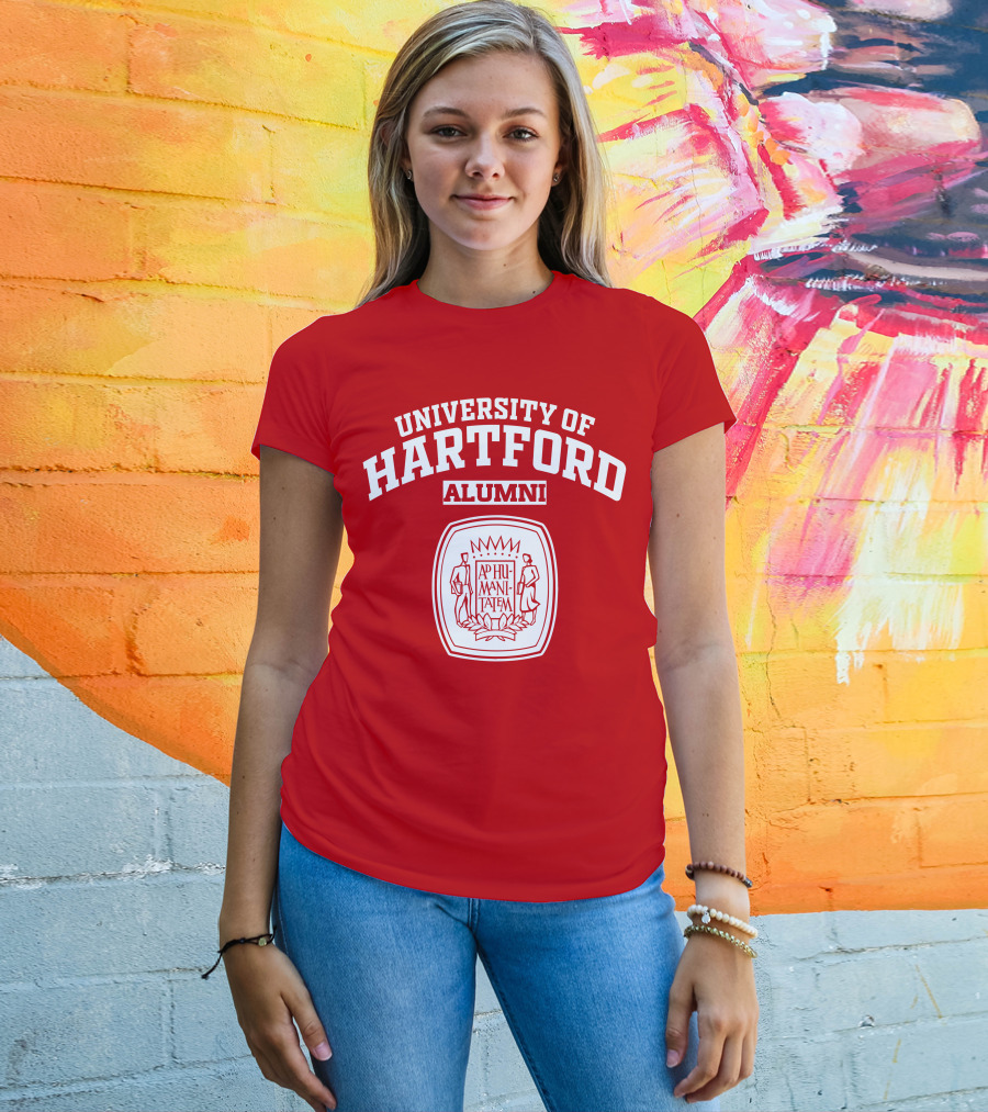University Of Hartford Alumni AP Humanitatem Crest T-Shirt