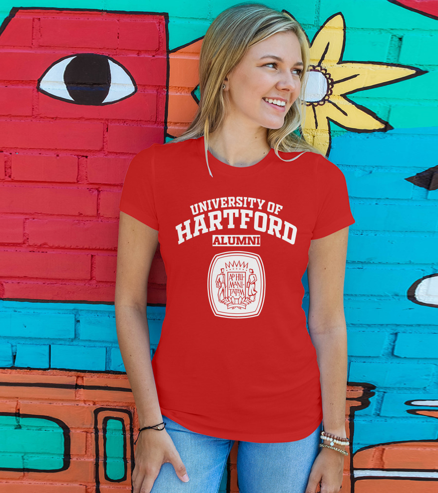 University Of Hartford Alumni AP Humanitatem Crest T-Shirt