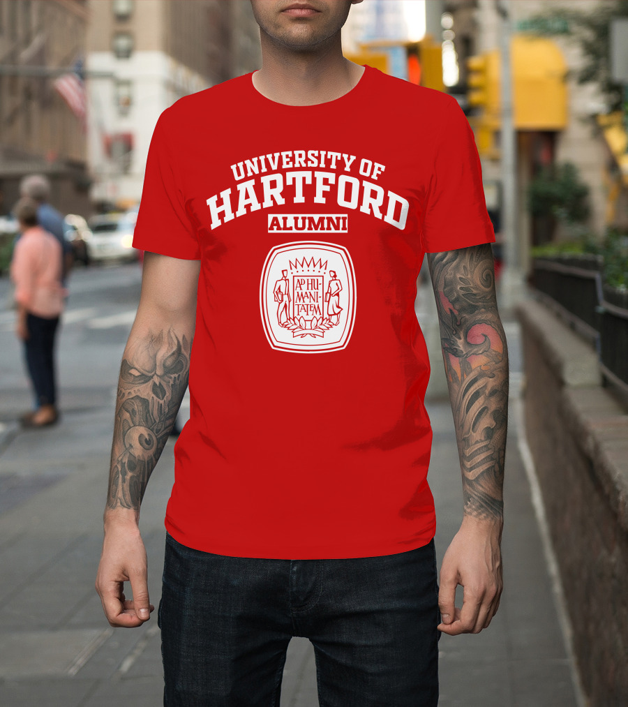University Of Hartford Alumni AP Humanitatem Crest T-Shirt