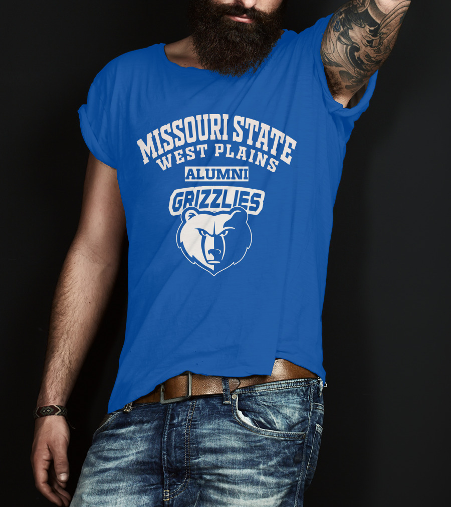 Missouri State West Plains Alumni Grizzlies Bear T-Shirt