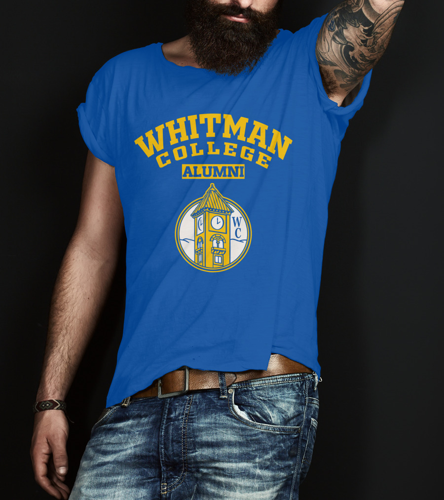 WHITMAN COLLEGE ALUMNI WC Clock Tower T-Shirt