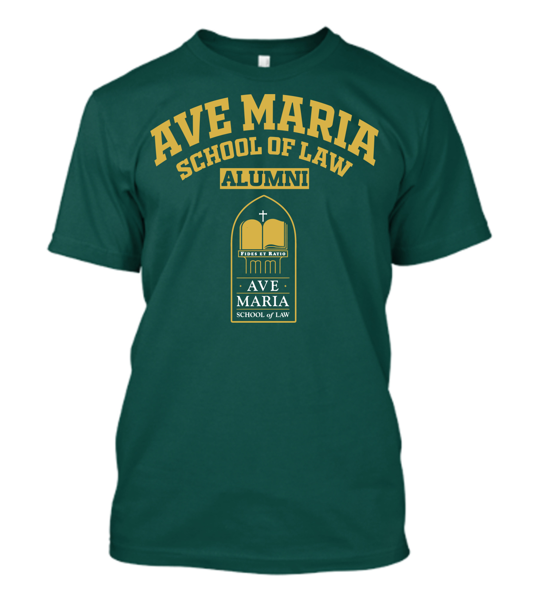 Ave Maria School Of Law Alumni Fides Et Ratio Crest T-Shirt