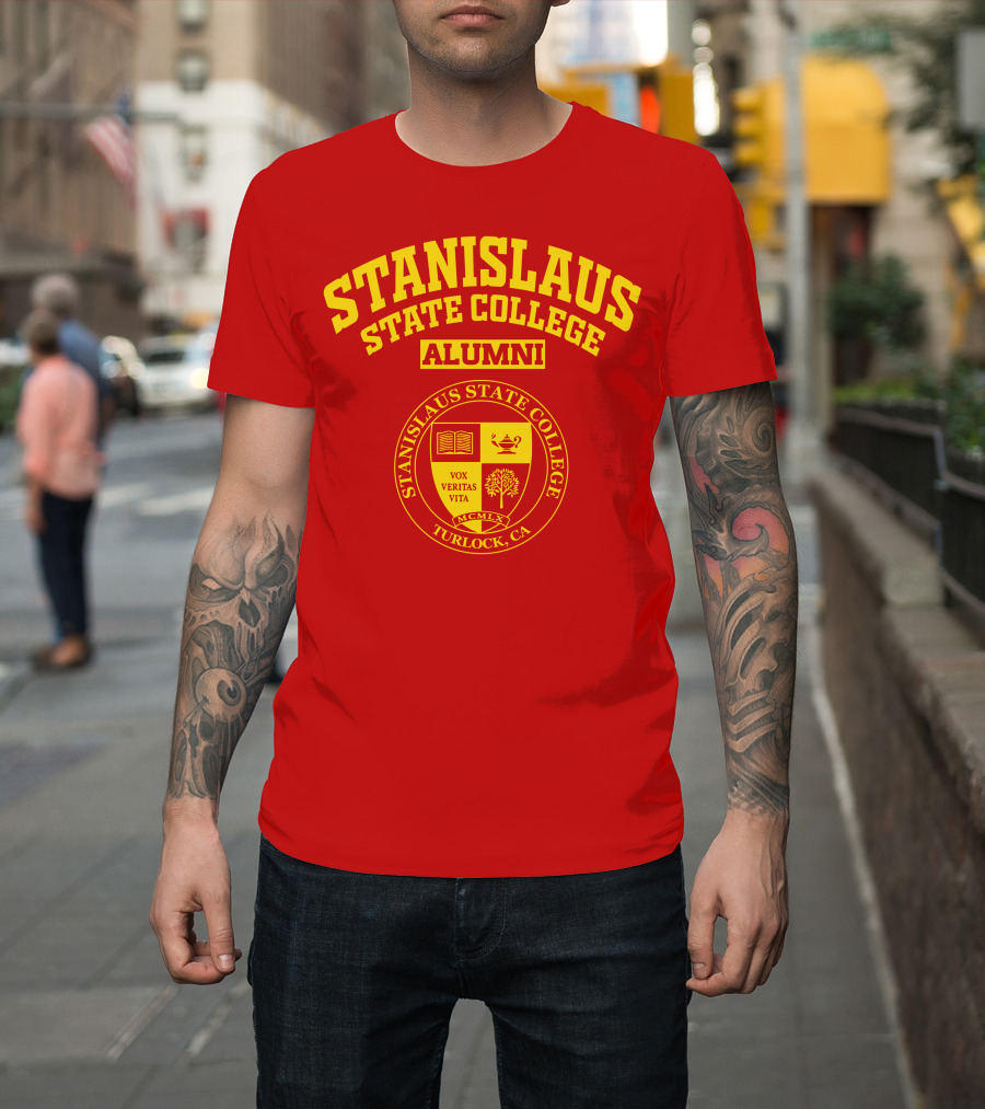 Stanislaus State College Alumni Seal Turlock CA Vox Veritas Vita T-Shirt