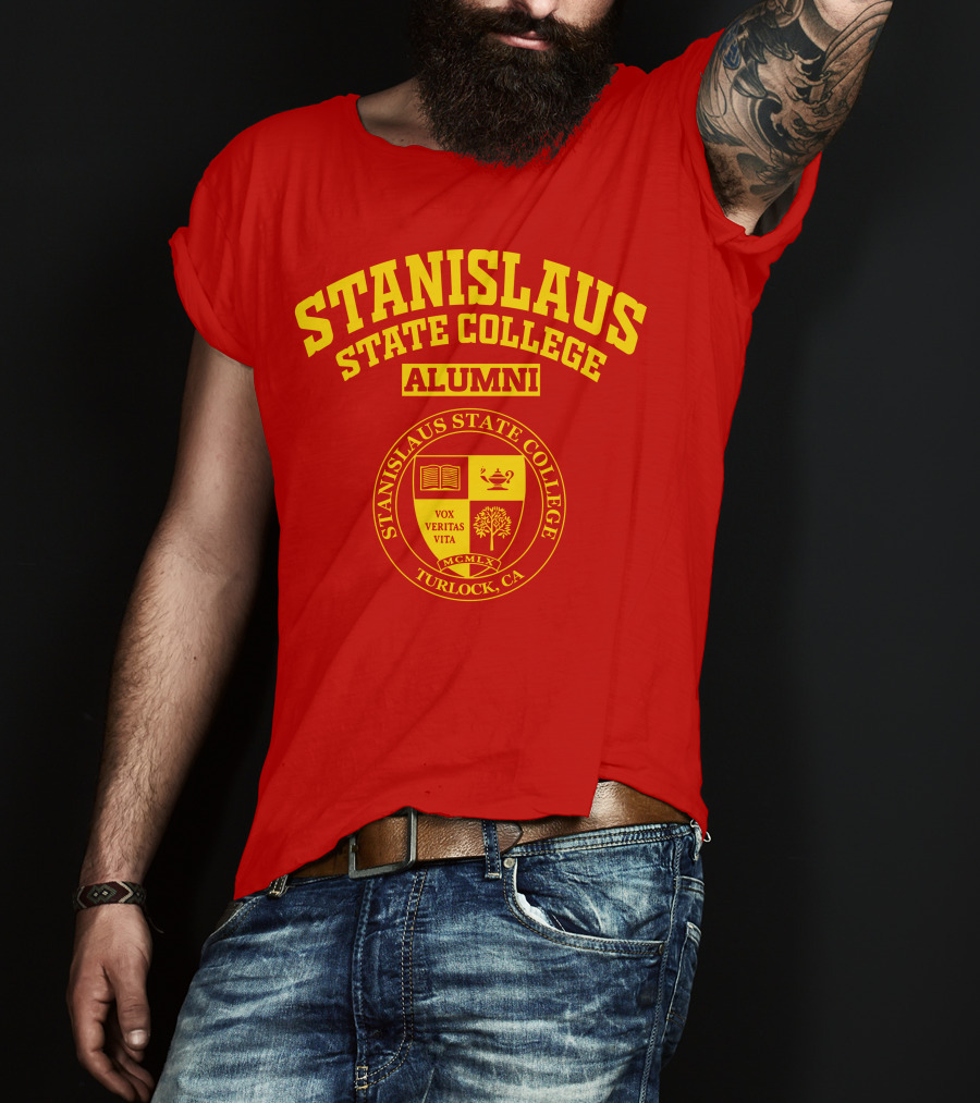 Stanislaus State College Alumni Seal Turlock CA Vox Veritas Vita T-Shirt
