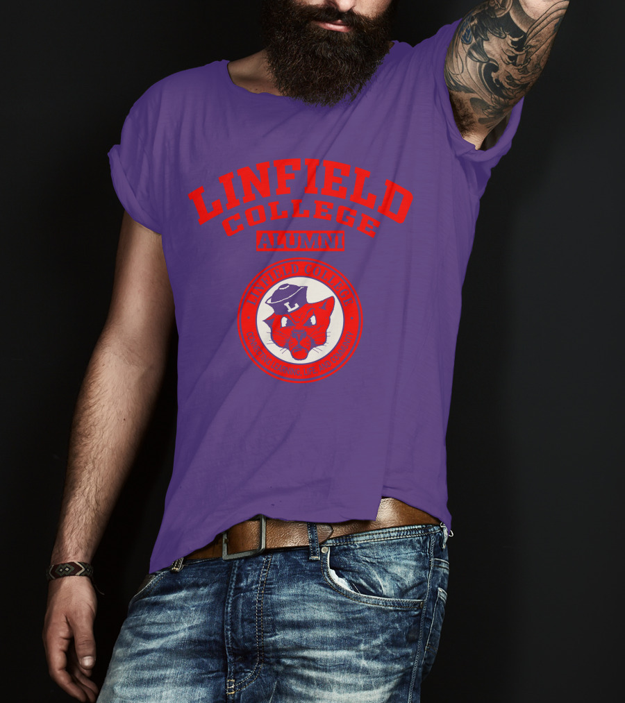 Linfield College Alumni Confido Personal Development Mascot T-Shirt