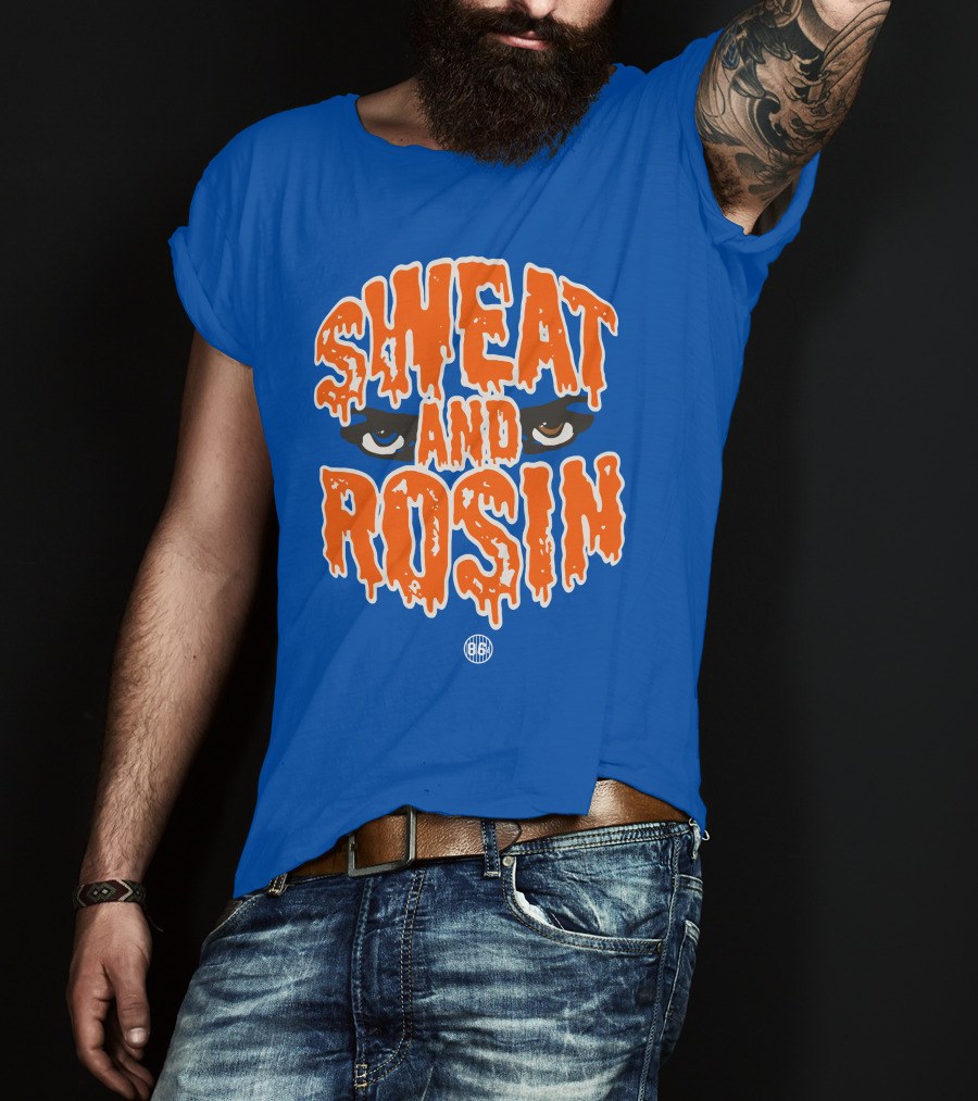 SWEAT AND ROSIN Eyes Dripping Orange 86 T-Shirt