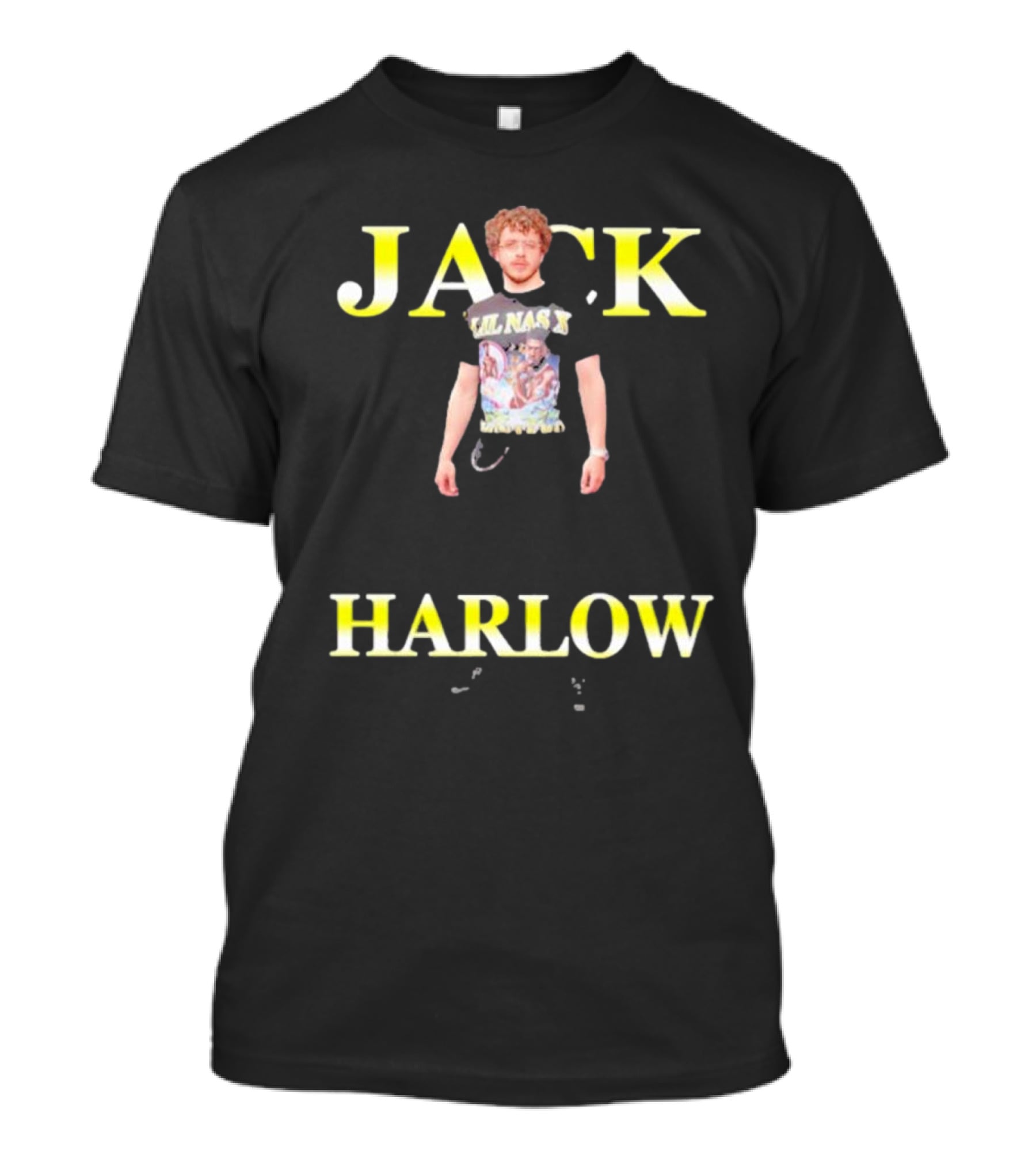 Lil Nas X Wearing Jack Harlow T-Shirt With Jack Harlow T-Shirt