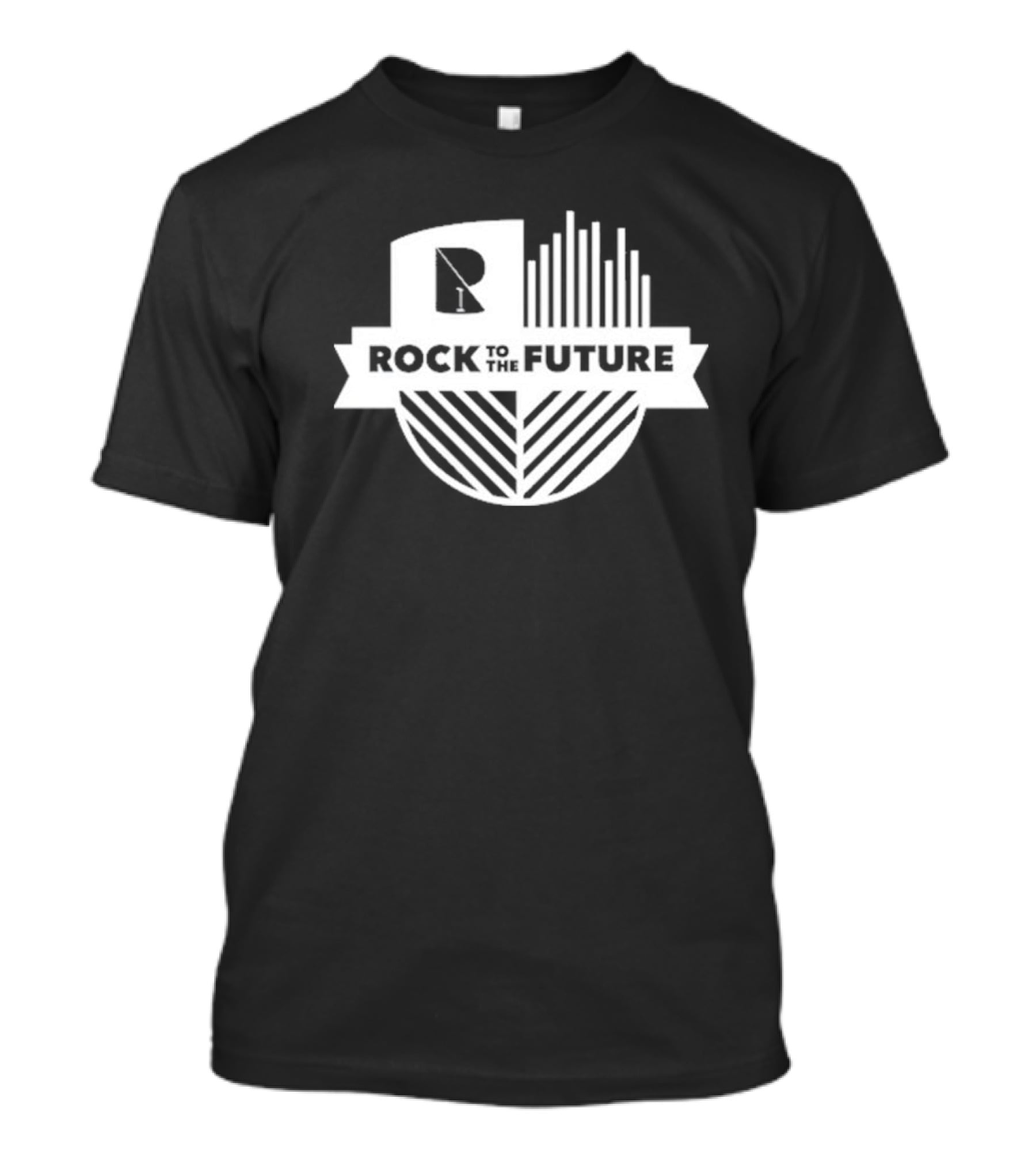 Rock To The Future R1 Logo With Sound Waves And Lines T-Shirt