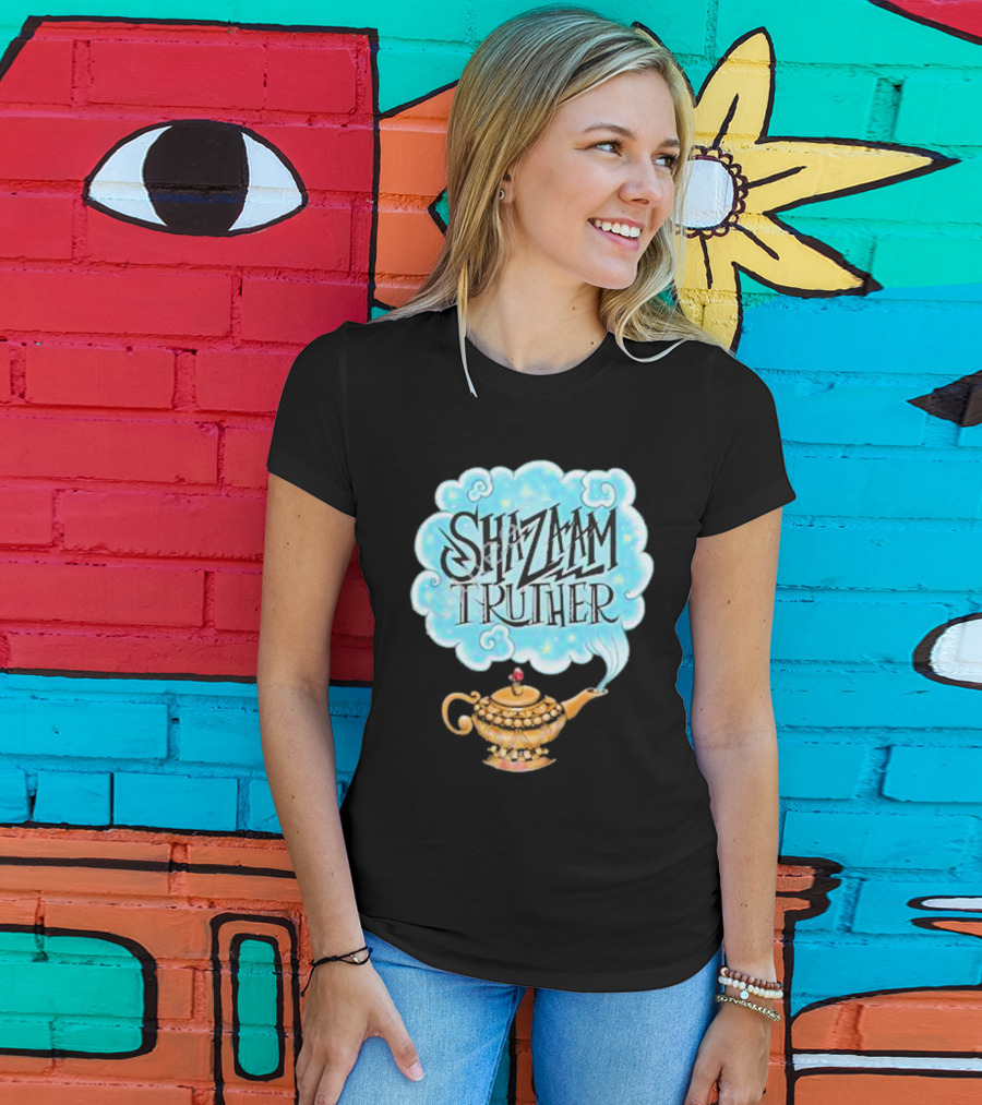Shazaam Truther Magic Lamp Cloud T-Shirt