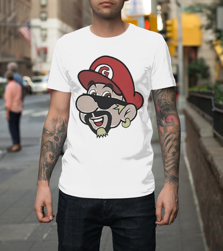 Super Fierio G Mustache Cap T-Shirt