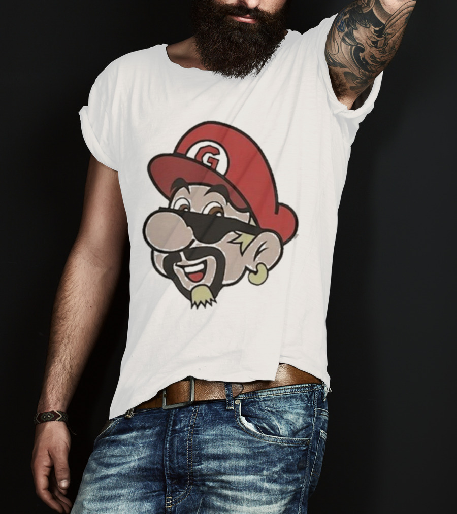 Super Fierio G Mustache Cap T-Shirt