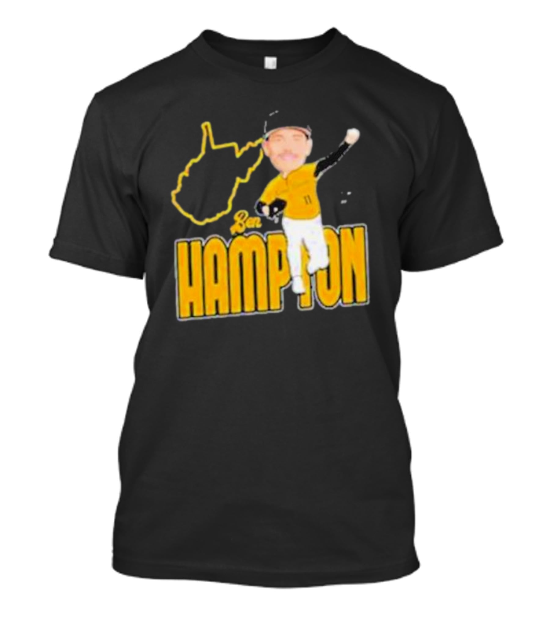 Ben Hampton West Virginia Baseball 11 Fan T-Shirt