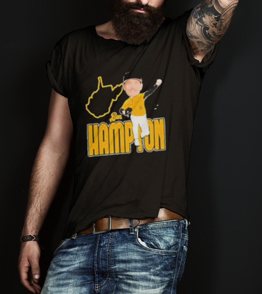 Ben Hampton West Virginia Baseball 11 Fan T-Shirt