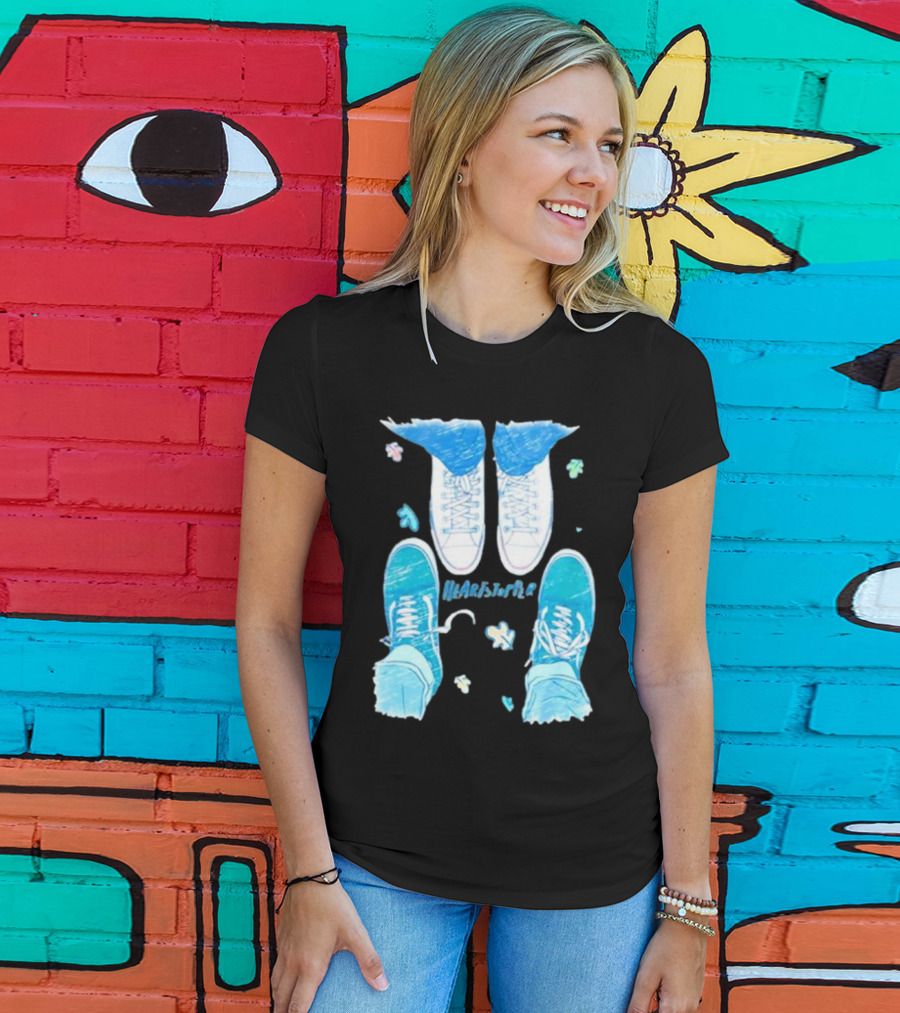 Heartstopper Nick And Charlie Shoes Pastel Sketch T-Shirt