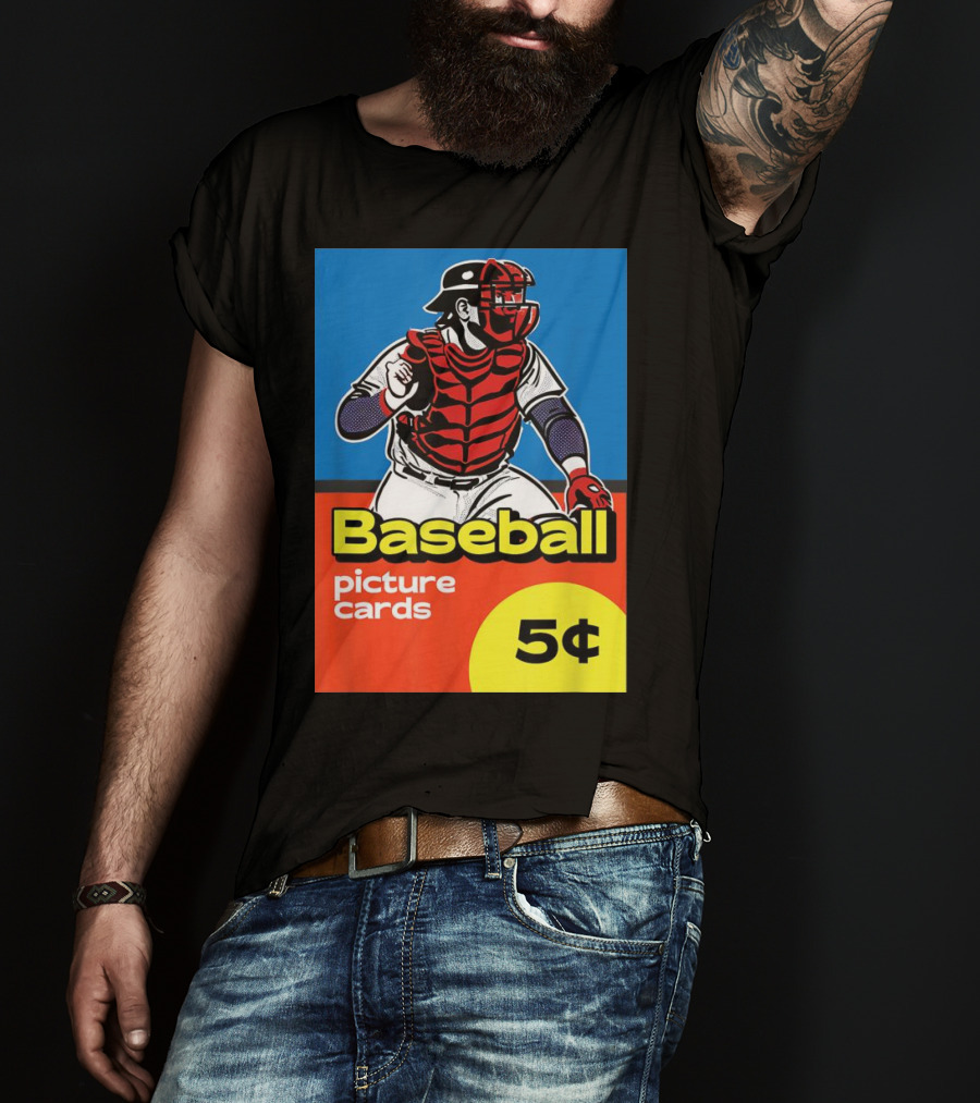 Baseball Picture Cards 5¢ Catcher T-Shirt