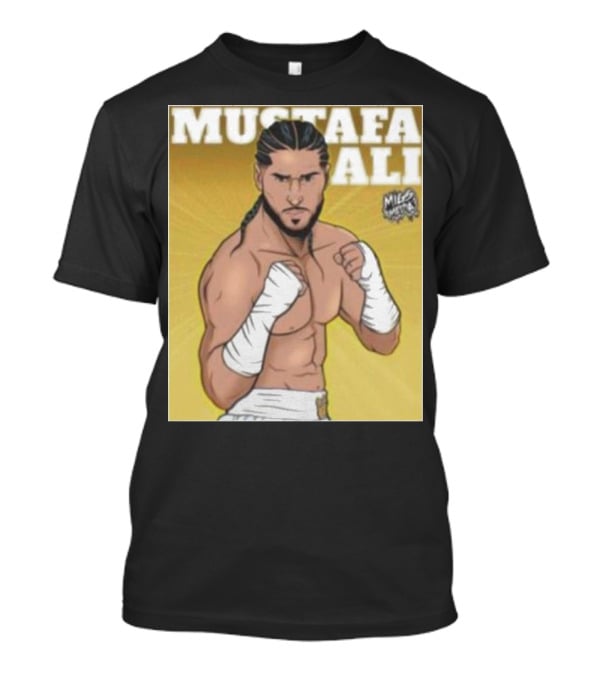 Mustafa Ali Boxer Migs Media T-Shirt
