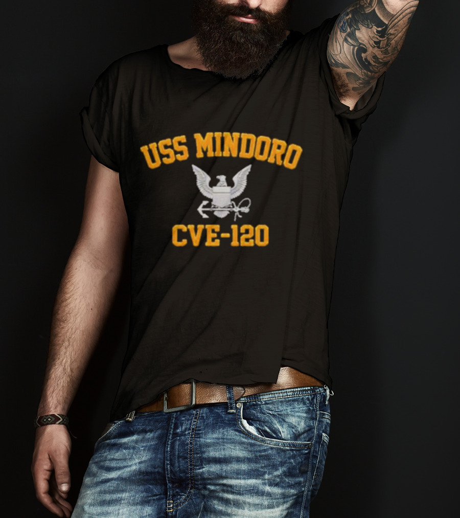 USS Mindoro CVE-120 Eagle And Anchor Emblem T-Shirt