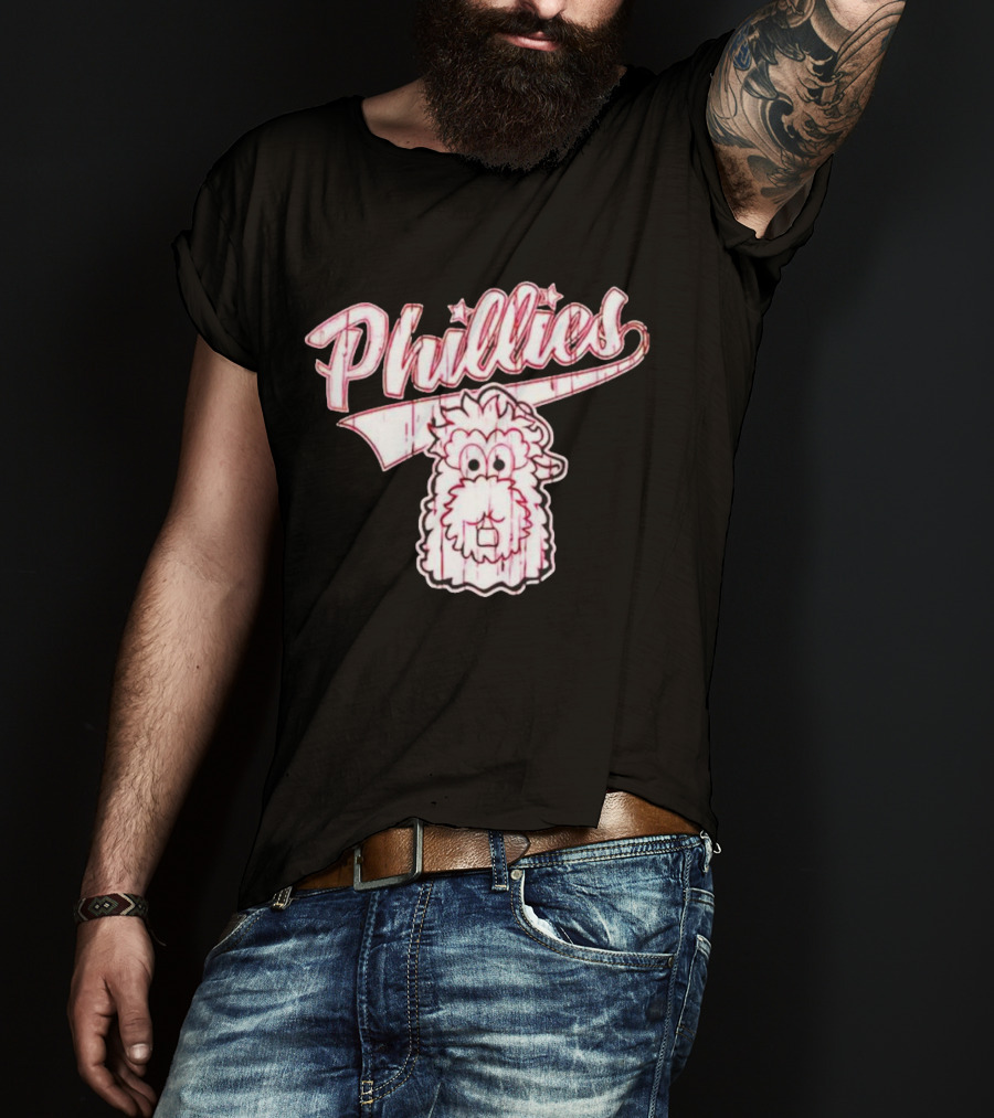Phillies Phanatic Cartoon Head T-Shirt