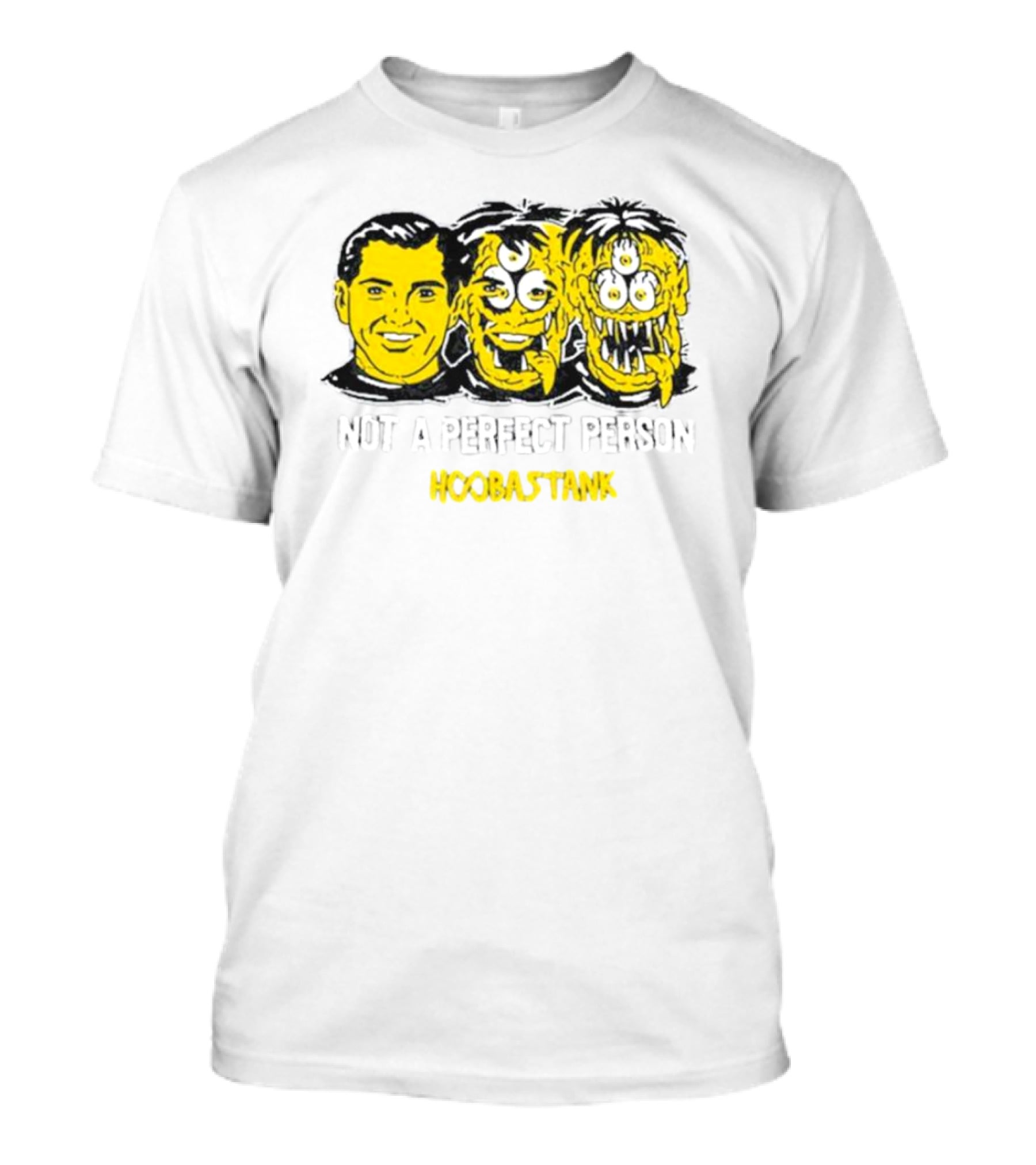 Not A Perfect Person Hoobastank Yellow Faces T-Shirt